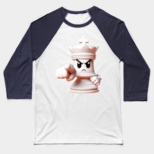 Angry Chess King Baseball T-Shirt